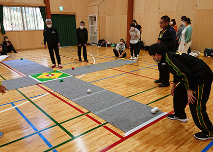 ニュースポーツ体験会教室の様子