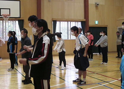 ニュースポーツ体験会教室の様子